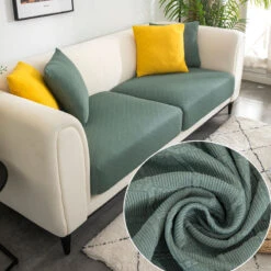 Housse Pour Coussin D'Assise De Canapé Vert Amande