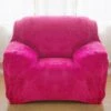 Housse Pour Fauteuil Club Velours Rose