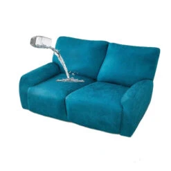 Housse De Fauteuil Relax En Similicuir Turquoise -Housse Moderne housse pour fauteuil de relaxation housse moderne 1