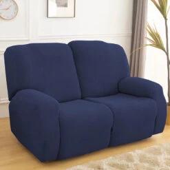 Housse Pour Fauteuil Relax Vellora Bleu Marine