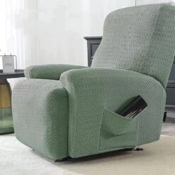 Housse De Fauteuil Relax Vert Amande -Housse Moderne housse pour fauteuil relax housse moderne 3