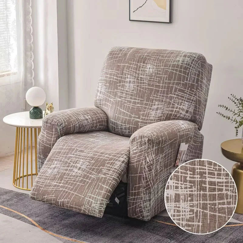 Housse Pour Fauteuil Relax Ivoire Marron 2 Housse Pour Fauteuil Relax Ivoire Marron â Image 2