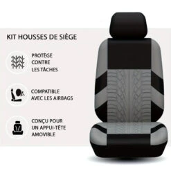 Housse Pour Siège Auto Noir Et Gris -Housse Moderne housse pour siege auto housse moderne 6