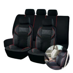 Housse Pour Siège De Voiture Noir Et Rouge -Housse Moderne housse pour siege de voiture housse moderne 4