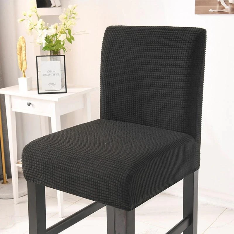 Housse Tabouret De Bar Noir 1 Housse Tabouret De Bar Noir