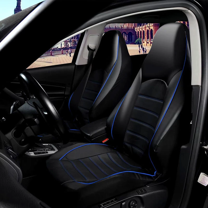 Housses De Siège Auto Noir Et Bleu 4 Housses De Siège Auto Noir Et Bleu – Image 4