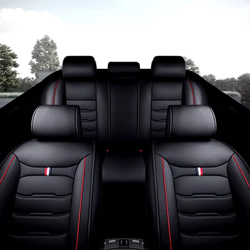 Housses Pour Sièges De Voitures Noir Et Rouge 3 Housses Pour Sièges De Voitures Noir Et Rouge – Image 3