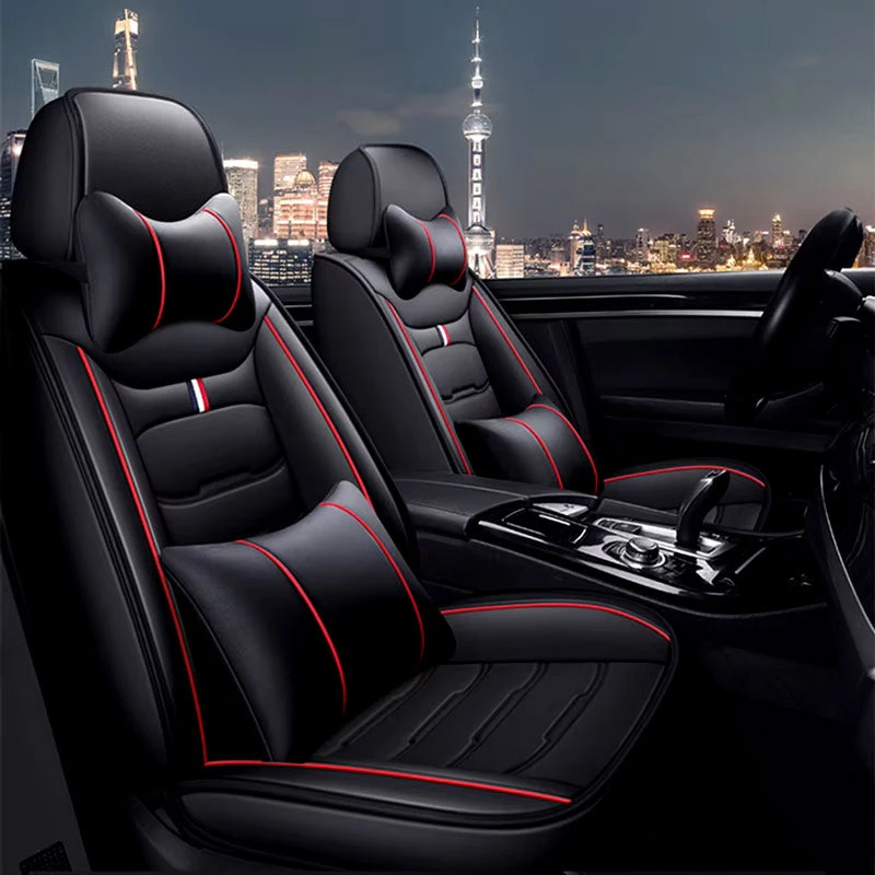Housses Pour Sièges De Voitures Noir Et Rouge 4 Housses Pour Sièges De Voitures Noir Et Rouge – Image 4