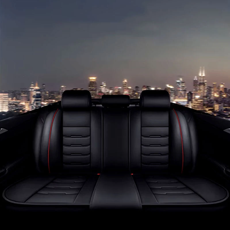 Housses Pour Sièges De Voitures Noir Et Rouge 5 Housses Pour Sièges De Voitures Noir Et Rouge – Image 5