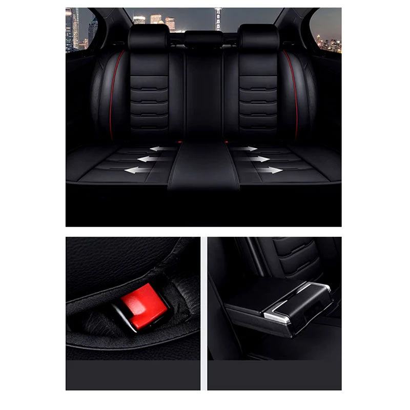 Housses Pour Sièges De Voitures Noir Et Rouge 9 Housses Pour Sièges De Voitures Noir Et Rouge – Image 9