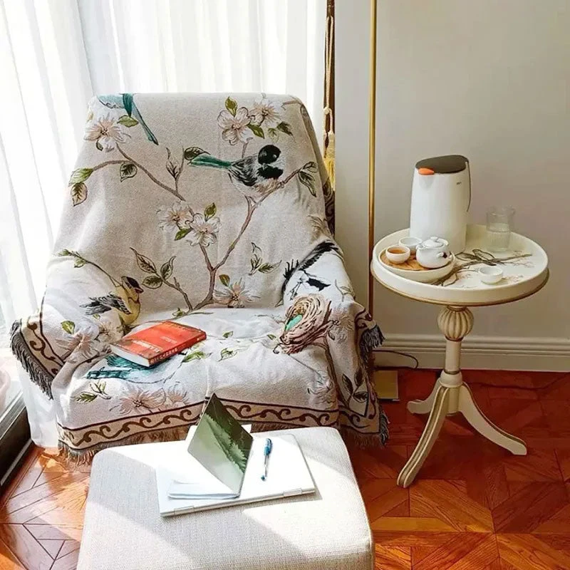 Jeté De Canapé Motif Floraux 6 Jeté De Canapé Motif Floraux – Image 6