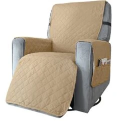 Protège Fauteuil Relax Unie Beige 7 Protège Fauteuil Relax Unie Beige -Housse Moderne protege accoudoir fauteuil relax housse moderne 8