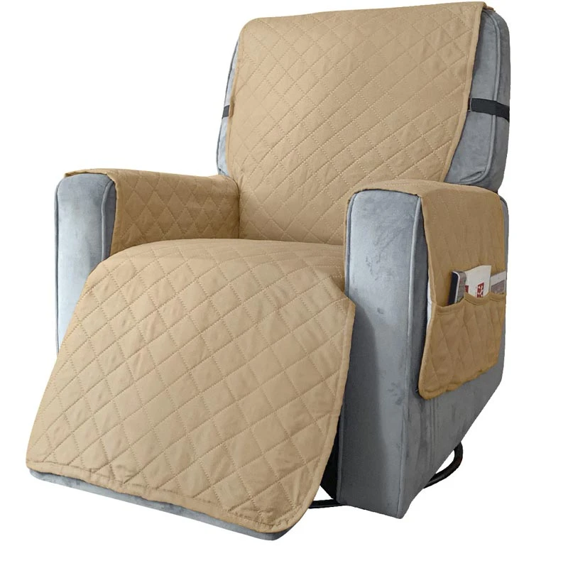Protège Fauteuil Relax Unie Beige 4 Protège Fauteuil Relax Unie Beige – Image 4