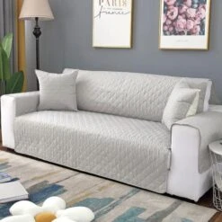 Protège Canapé Gris Clair