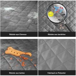 Protège Fauteuil Relax Unie Gris 5 Protège Fauteuil Relax Unie Gris -Housse Moderne protege fauteuil relax electrique housse moderne 1