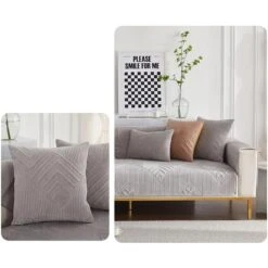 Protège Canapé Milo Gris Clair -Housse Moderne protege tete pour canape housse moderne 5